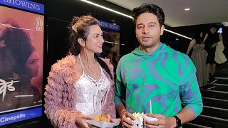 Gaurav Khanna With Wife Akanksha Chamola Spotted In Interval And Reaction On Vaalvi Marathi Movie