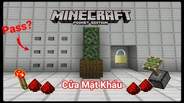 Cửa Mật Khẩu | MCPE Tutorial