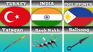 Ancient Weapons From Different Countries