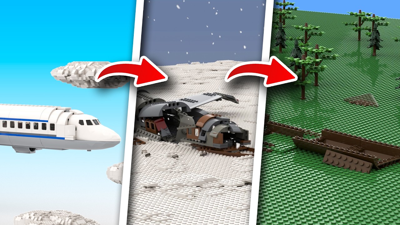 LEGO Plane Wreckage Evolution