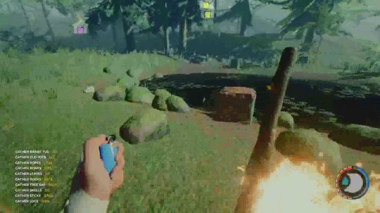 The Forest V0.70 - Flaming normal stick bug