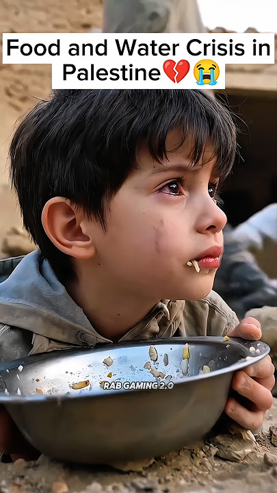 The children crying for little food💔😭 #foryou #viralvideo #palestine #gaza