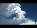 Этна извергается: лыжники любуются зрелищем на склонах