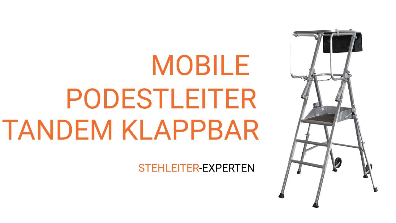 Mobile Podestleiter ultra kompakt - Tandem klappbar