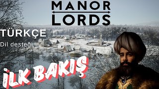 Merakla Beklenen Strateji Oyunu Manor Lords - Türkçe Oyun - İlk Bakış Oynanış