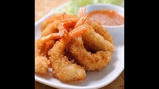 ricos  camarones empanizados