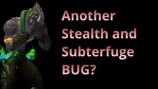 TWW Prepatch PvP |  Another Stealth/Subterfuge Bug :(