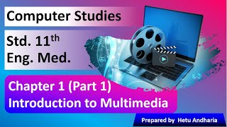 Computer Studies class 11 GSEB Chapter 1 English Medium (Part-1)