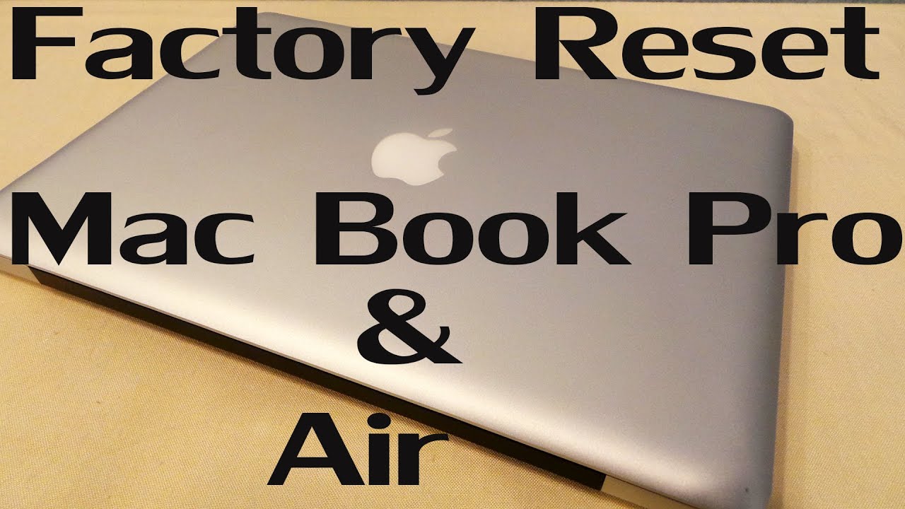 how to reset apple mac air to factory settings