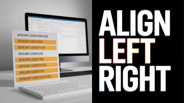 How to align text on left and right side in Microsoft Word