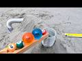 Marble Run Sandy Beach ☆ Big Sand Mountain 2 Tunnel Course