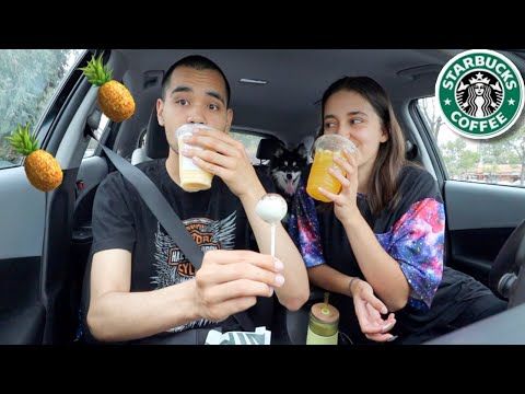 Starbucks NEW Pineapple Drinks! | Starbucks Review