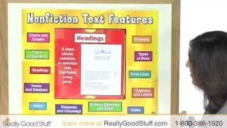 Nonfiction Text Features 12-In-1 Poster Set - Really Good Stuff®