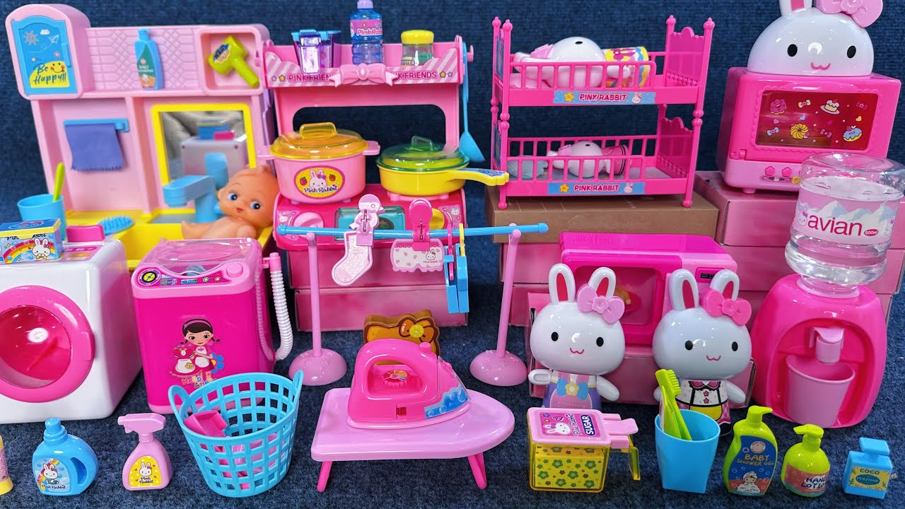 13 Minutes Satisfying with Unboxing Hello Kitty Kitchen and Laundry Set Toys ASMR | Review Toys