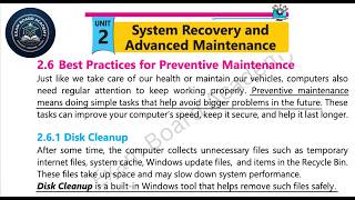 Preventive Maintenance | (Ch 2, Lec 6) - Class 10 Computer Science
