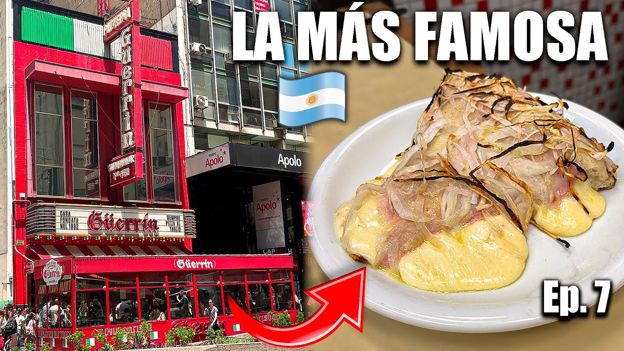 Comí la FUGAZZETA de la PIZZERÍA MÁS FAMOSA del PAÍS 🇦🇷 (Güerrín + Banchero) | EP. 7