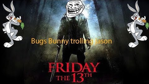 Bugs Bunny trolling Jason with speed hacks on Friday the 13th the game PC