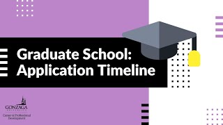 Graduate and Professional School Application Timeline