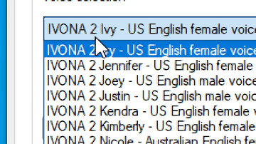 Microsoft Sam and His Fellow TTS Voices 2: IVONA