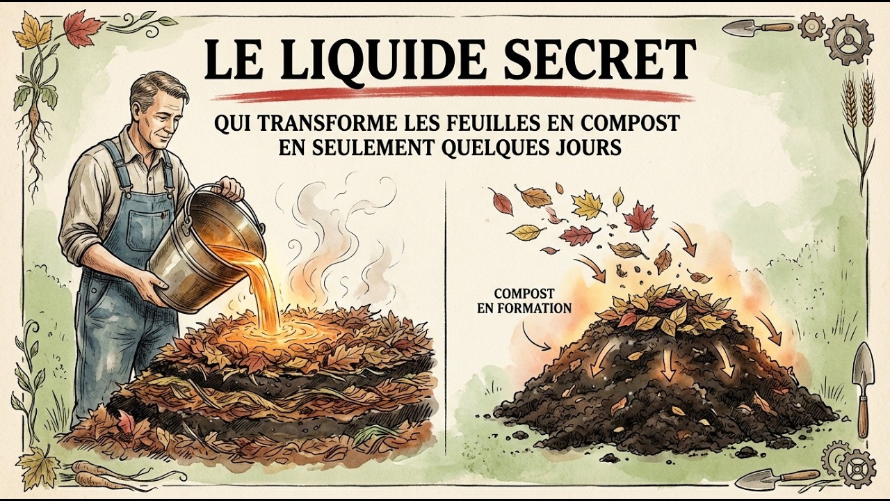 Le liquide secret qui transforme les feuilles en compost en quelques jours !