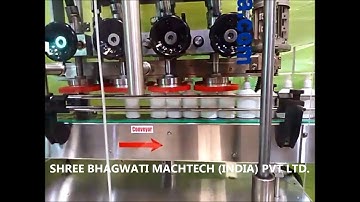 Handwash Dispenser Pump Caps Bottle Automatic Linear Screw Capping Machine