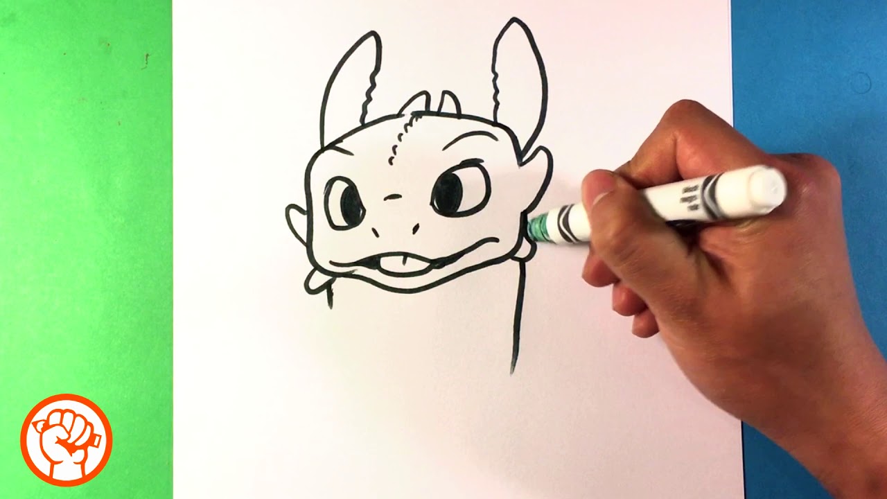 How to Draw Toothless-Easy step by step | Toothless Drawing Easy Draw so  cute - YouTube