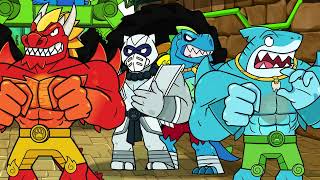 Epic Aqua-Blast Attack! Smash the Enemy! | Heroes of Goo Jit Zu | Cartoon movies