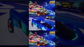 SONIC AND AMY RIVAL INTERACTION IN CROSSWORLDS! #sonicracingcrossworlds  #shorts