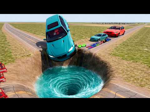 🔔 BIG & SMALL CARS vs MONSTER PIT #5 💥 – BeamNG.drive Extreme Crash Challenge | Impala BeamNG