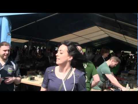 Slow motion wind machine at 40k tent