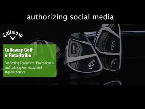 Creating a post and authorizing your social media platforms - Retailtribe & Callaway Golf