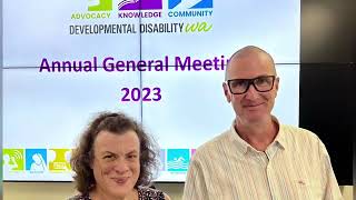 DDWA 2023 Annual General Meeting - a brief video - photo slideshow