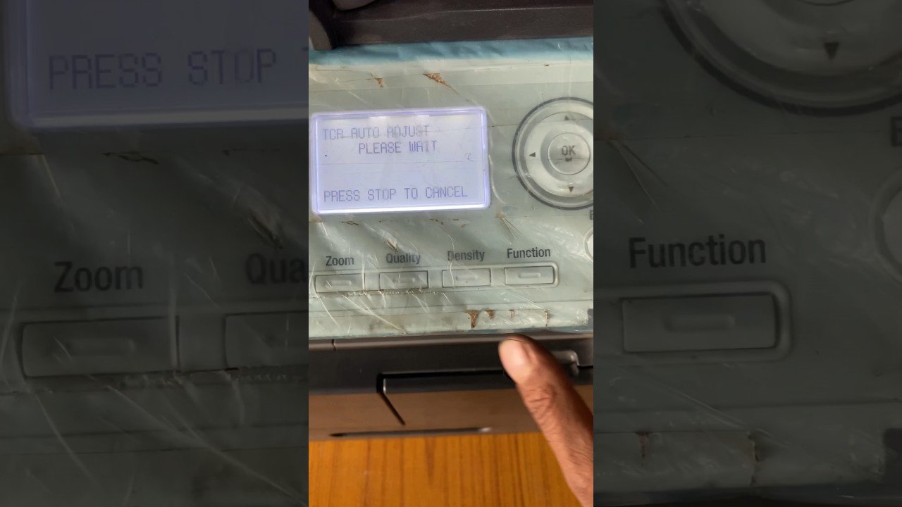 HOW TO TCR DEVELOPER AUTO ADJUST ON KONICA MINOLTA 215 , 226 , 206 , 