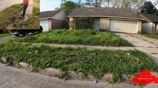 A Subscriber Told Us About This MESSY OVERGROWN yard (big transformation)