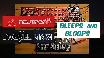Make Noise Strega + Behringer Neutron "dark" Bleeps and Bloops - self playing generative patch
