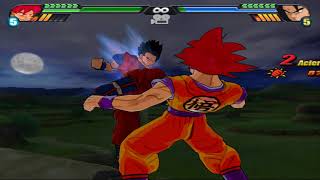 DBZ BT3 Online Netplay | SSG Goku vs Ultimate Gohan | Grassland (Night)