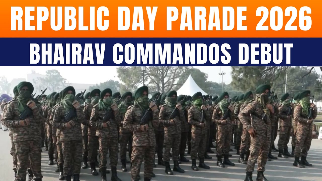 LIVE: India’s 77th Republic Day Parade Debuts Bhairav Commandos, Phased Battle Array, & Rare Animals