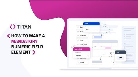 Powerful Salesforce Web App/ Set a Mandatory Numeric Field in Titan
