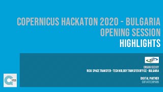 Copernicus hackaton 2020 opening highlights