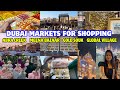 Meena bazaar Dubai| Dubai Meena Bazar &amp; Gold souk | ABRA CREEK CROSSING | Dubai shopping vlog 2025