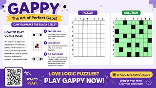How to Play Gappy Puzzle + 10x10 Grid Pure Solve