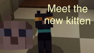 Talking kitty cat in Minecraft-65 meet the new kitten