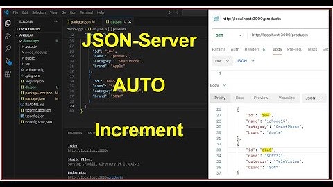 JSON Server Auto Increment Id