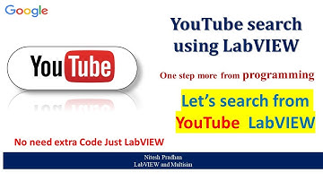 Youtube Search using Labview l Nitesh Pradhan l #labview #iot.