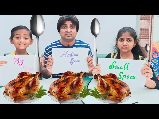 Big spoon 🥄 medium spoon 🥄 😅 small spoon 🥄 😑 | comedy video | funny video | Prabhu sarala lifestyle