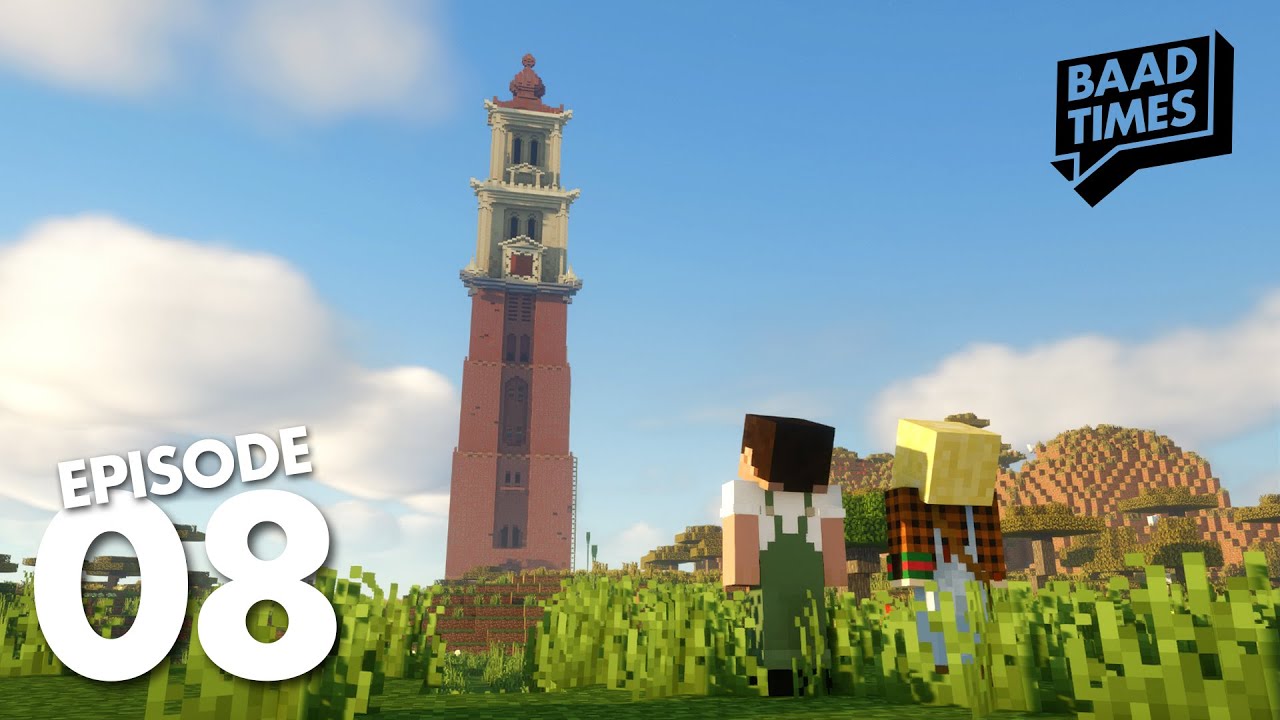 Minecraft Survival | My biggest ever build! BAADTIMES #08 - YouTube