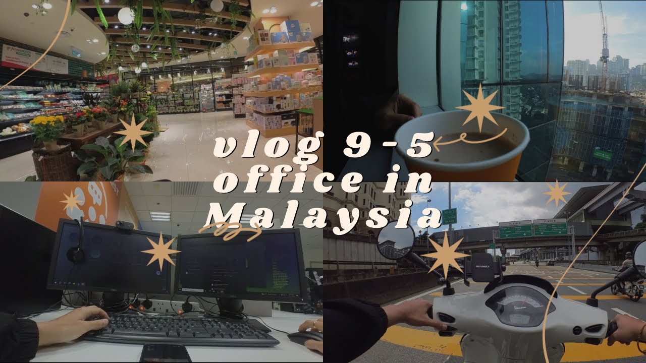 day in the life vlog working 9-5 office job in Malaysia
