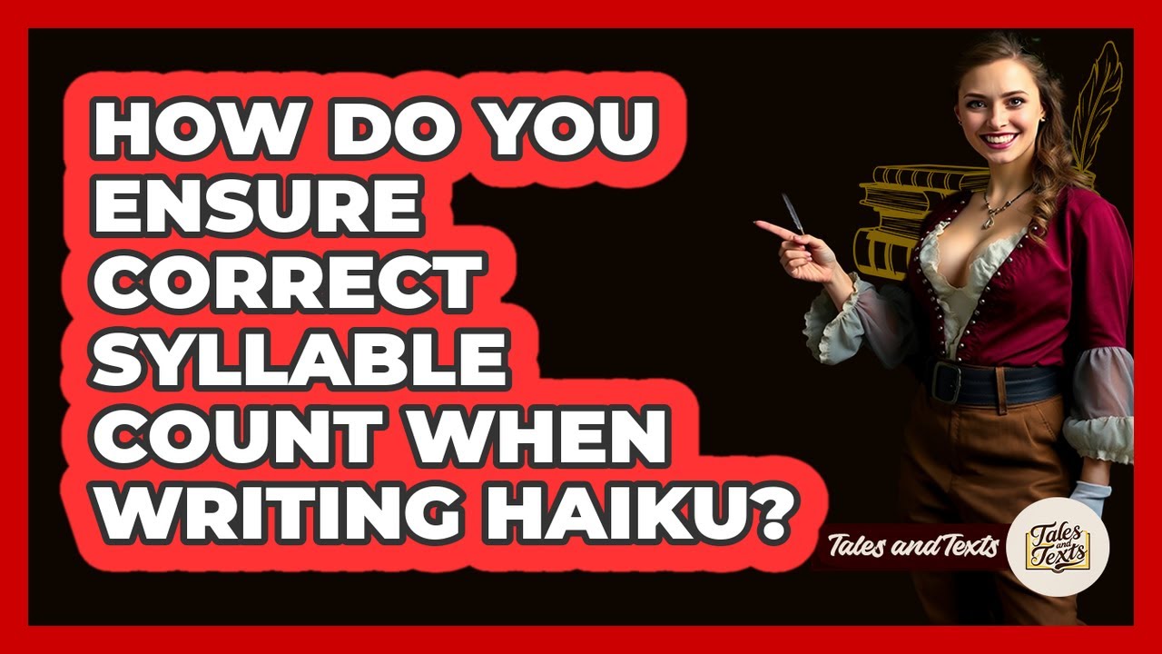 How Do You Ensure Correct Syllable Count When Writing Haiku? - Tales And Texts