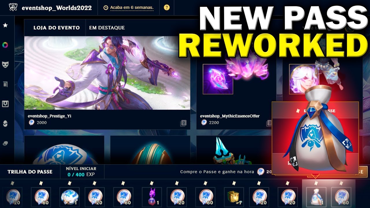 NEW Pass Rework - All Rewards - League of Legends - YouTube