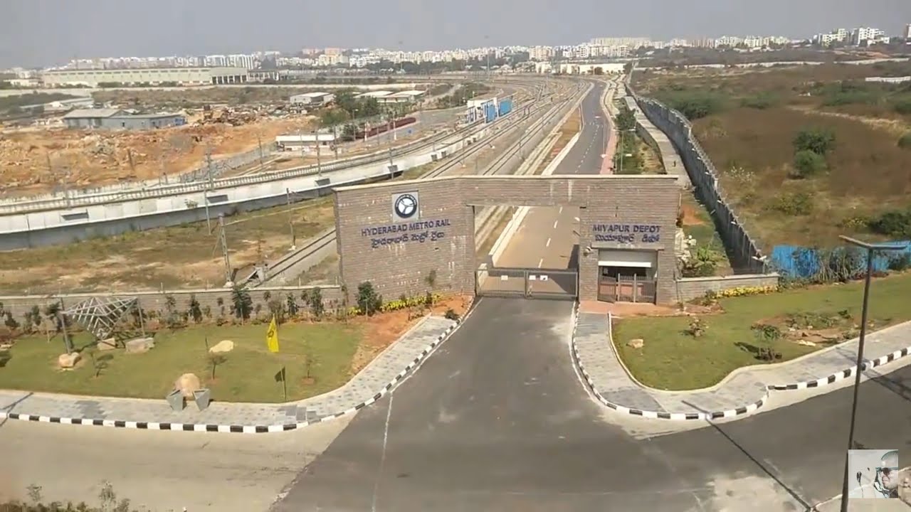 Hyderabad Metro Rail Terminal Miyapur Metro Depot Station Complete Tour YouTube